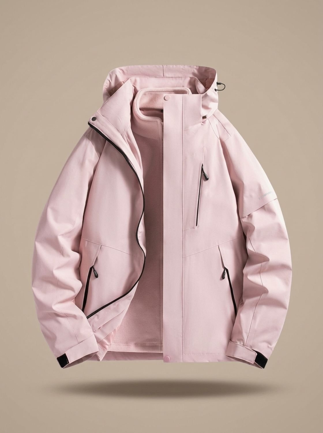 Women's Detachable Hood Water-Repellent Cold Weather Coat