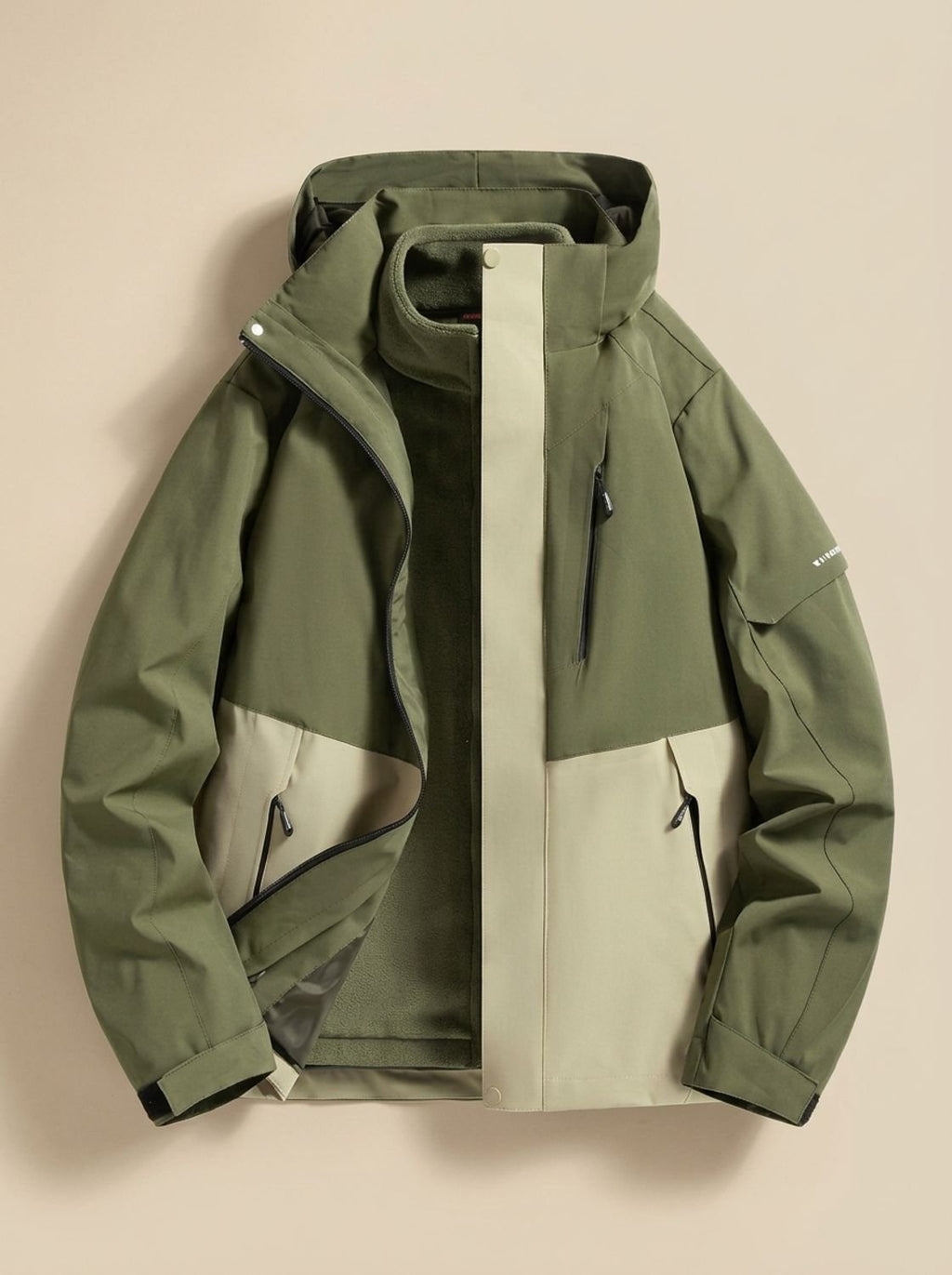 Women's Detachable Hood Water-Repellent Cold Weather Coat