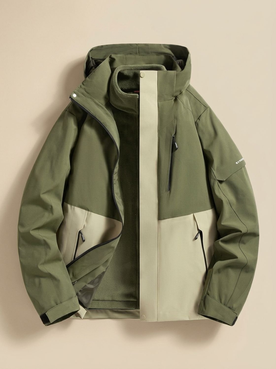Women's Detachable Hood Water-Repellent Cold Weather Coat