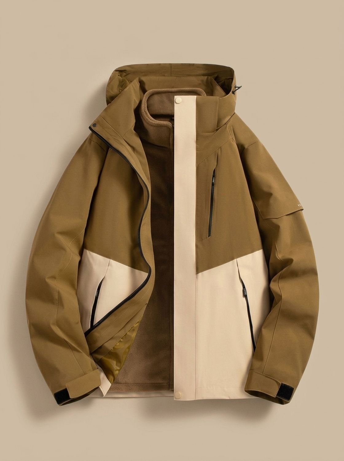 Women's Detachable Hood Water-Repellent Cold Weather Coat