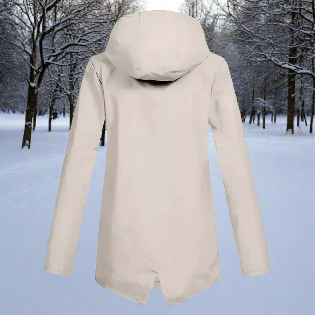 Women's Longline Waterproof Relaxed Rain Coat