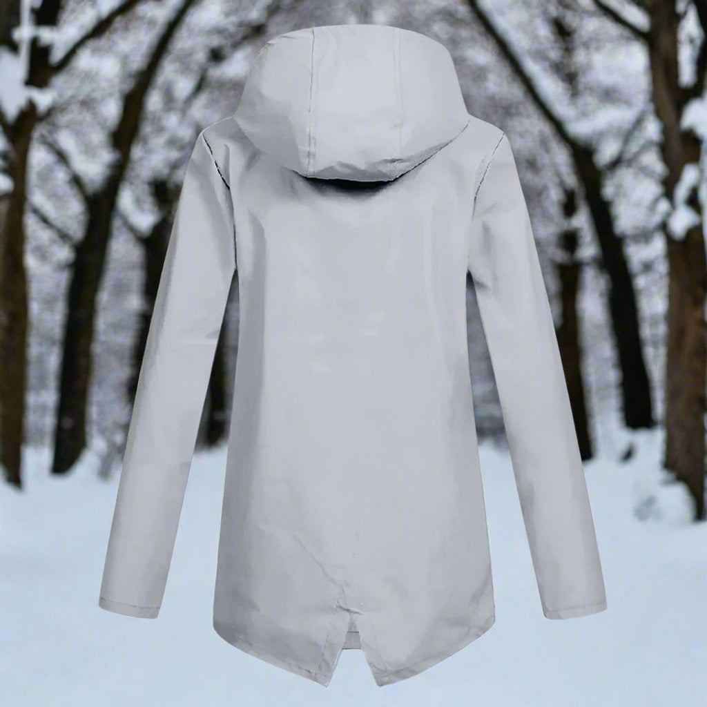 Women's Longline Waterproof Relaxed Rain Coat