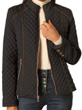 Women's Diamond Quilted Stand-Collar Padded Coat